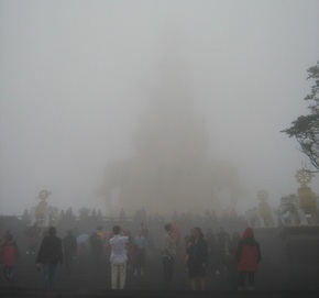 Emei Shan summit... under dens mist