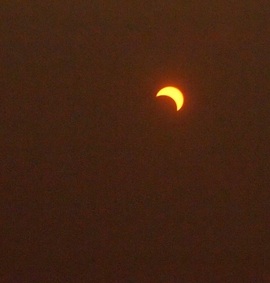 El Calafate 2010, partial phase of the total eclipse