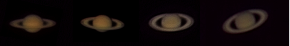 Saturn through the years 2012, 2013, 2015 and 2016